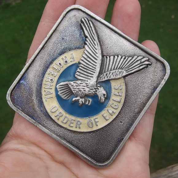 Fraternal Order Of Eagles belt buckle flaws - Picture 2 of 12